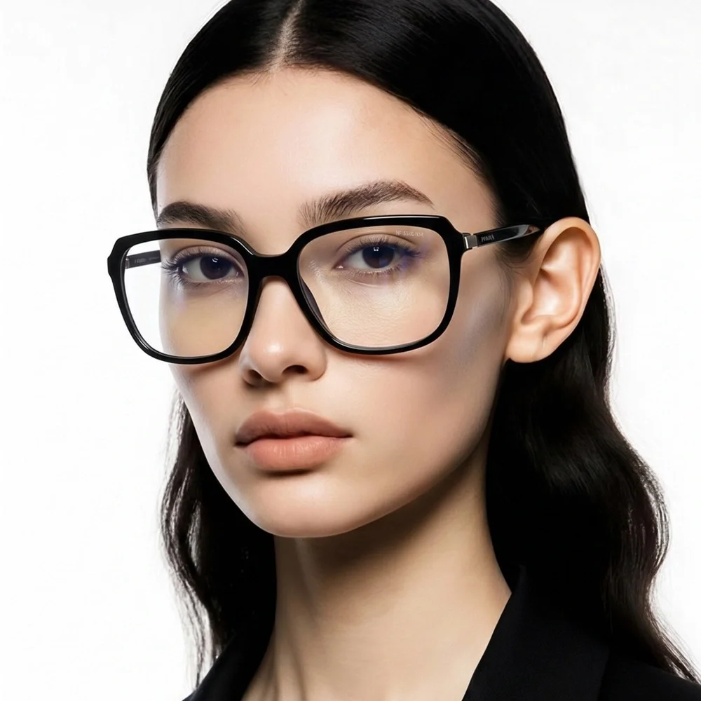 New Authentic Prada SPR 10V 1AB-09H Women’s Fashion Glasses – Black